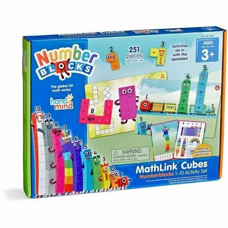 LEARNING RESOURCES Math Activity Set, Numberblocks, Linking Cubes, No. 1-10 LRN93417